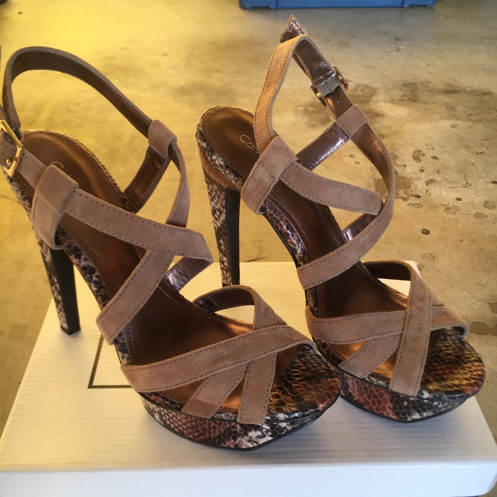 Calvin Klein Python Platforms - image 1